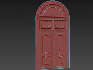 Entrance classic door 94 3D मॉडल