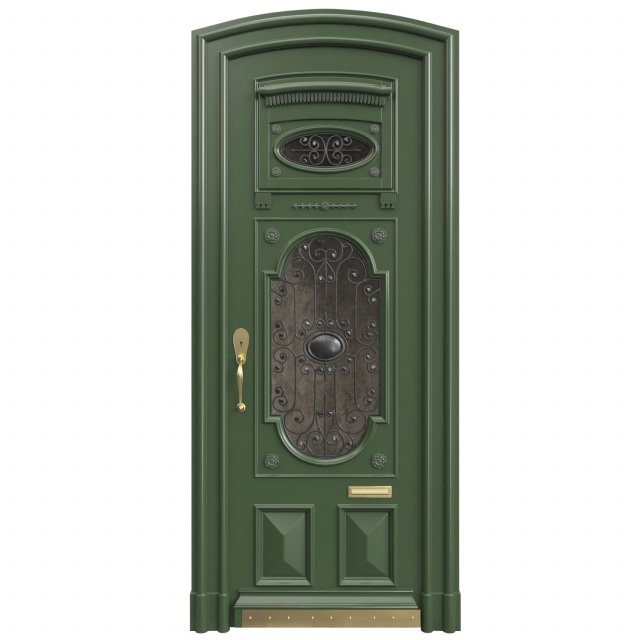 Entrance classic door 95 Model 3D .c4d .max .obj .3ds .fbx .stl .blend 