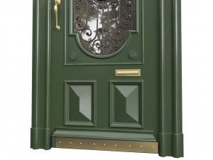 Entrance classic door 95 Model 3D