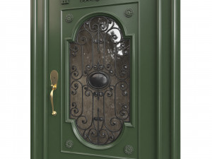 Entrance classic door 95 Model 3D