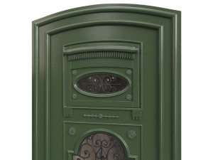 Entrance classic door 95 Model 3D
