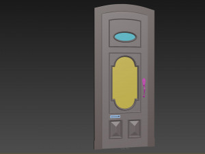 Entrance classic door 95 Model 3D