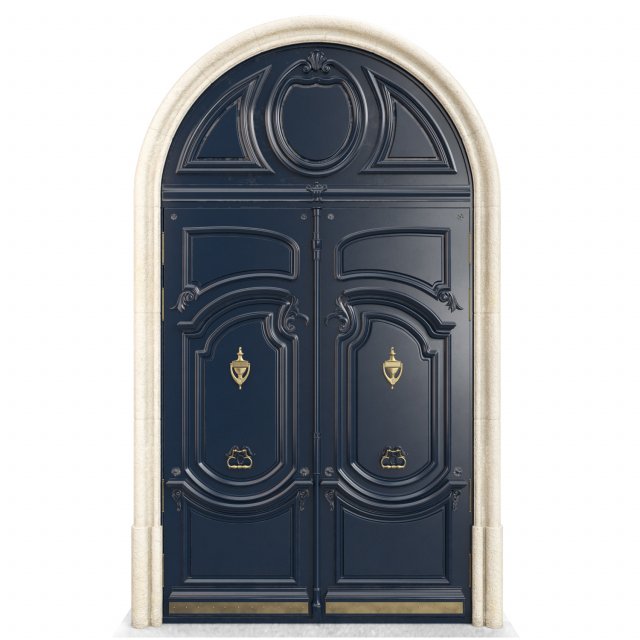 Entrance classic door 96 3D-Modell .c4d .max .obj .3ds .fbx .stl .blend 