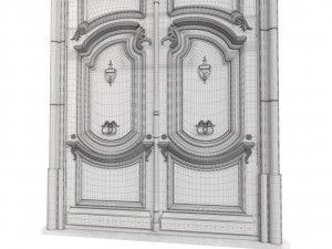 Entrance classic door 96 3D-Modell
