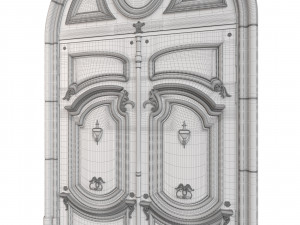 Entrance classic door 96 3D-Modell