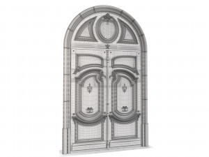 Entrance classic door 96 3D-Modell