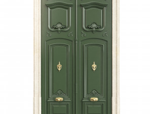 Entrance classic door 97 3D Model