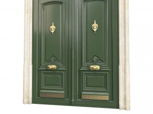 Entrance classic door 97 3D Model