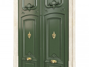 Entrance classic door 97 Modello 3D
