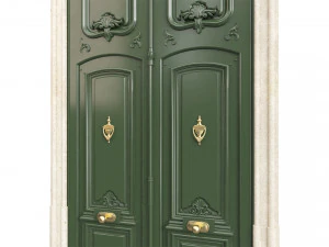 Entrance classic door 97 3D Model