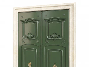 Entrance classic door 97 3D Model