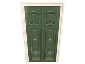 Entrance classic door 97 3D Model