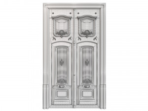 Entrance classic door 97 Modello 3D