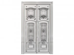 Entrance classic door 97 3D Model