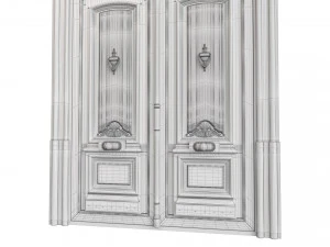 Entrance classic door 97 3D Model