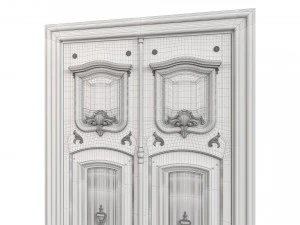Entrance classic door 97 3D Model