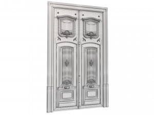Entrance classic door 97 Modello 3D