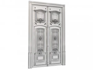 Entrance classic door 97 3D Model