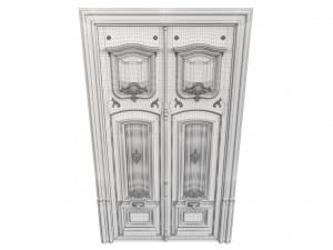 Entrance classic door 97 Modello 3D