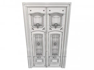 Entrance classic door 97 3D Model