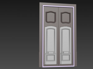 Entrance classic door 97 Modello 3D