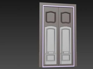 Entrance classic door 97 3D Model