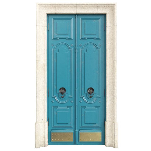 Entrance classic door 98 3D Modell .c4d .max .obj .3ds .fbx .stl .blend