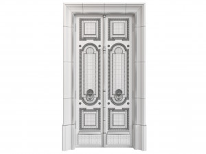 Entrance classic door 98 3D Modell