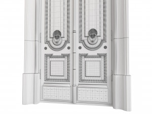 Entrance classic door 98 3D Modell