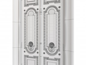 Entrance classic door 98 3D Modell