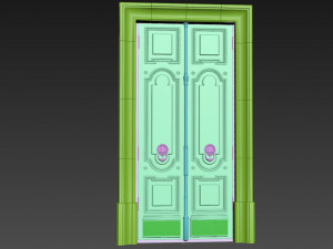 Entrance classic door 98 3D Modell