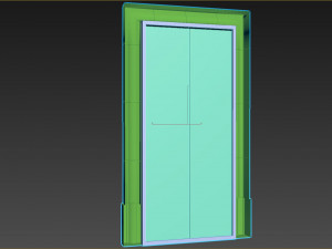 Entrance classic door 98 3D Modell