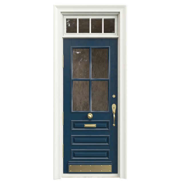 Entrance classic door 99 3D Model .c4d .max .obj .3ds .fbx .stl .blend