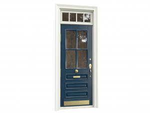 Entrance classic door 99 3D Model