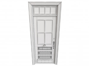 Entrance classic door 99 3D Model