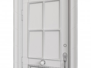 Entrance classic door 99 3D Model