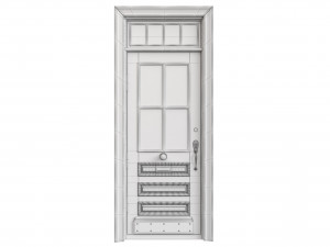 Entrance classic door 99 3D Model