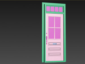Entrance classic door 99 3D Model