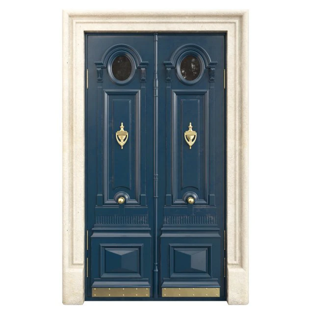 Entrance classic door 100 3D Model .c4d .max .obj .3ds .fbx .stl .blend 