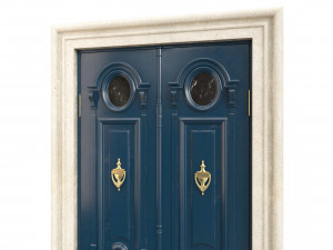 Entrance classic door 100 3D Model