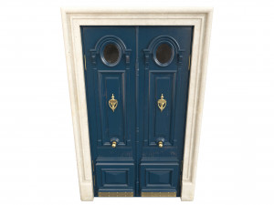 Entrance classic door 100 3D Model