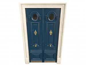 Entrance classic door 100 3D Model