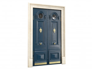 Entrance classic door 100 3D Model