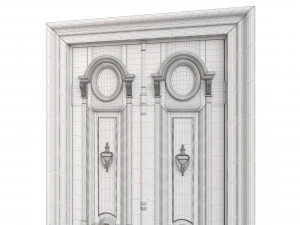 Entrance classic door 100 3D Model