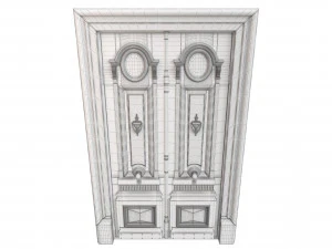 Entrance classic door 100 3D Model