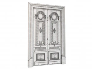 Entrance classic door 100 3D Model