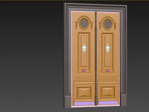 Entrance classic door 100 3D Model
