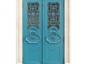 Entrance classic door 101 3D Model