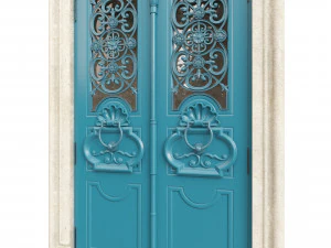 Entrance classic door 101 3D Model