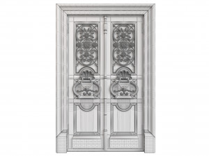 Entrance classic door 101 3D Model